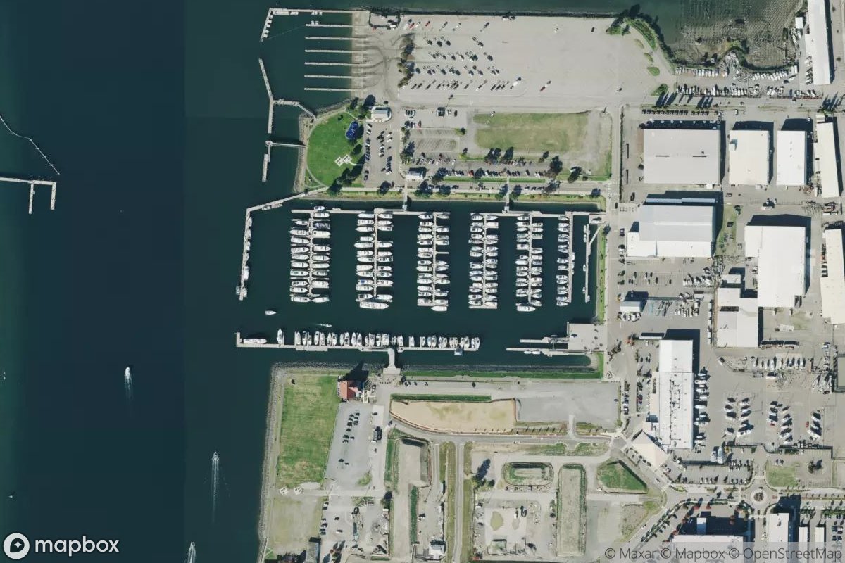 Satellite view of 12th Street Marina