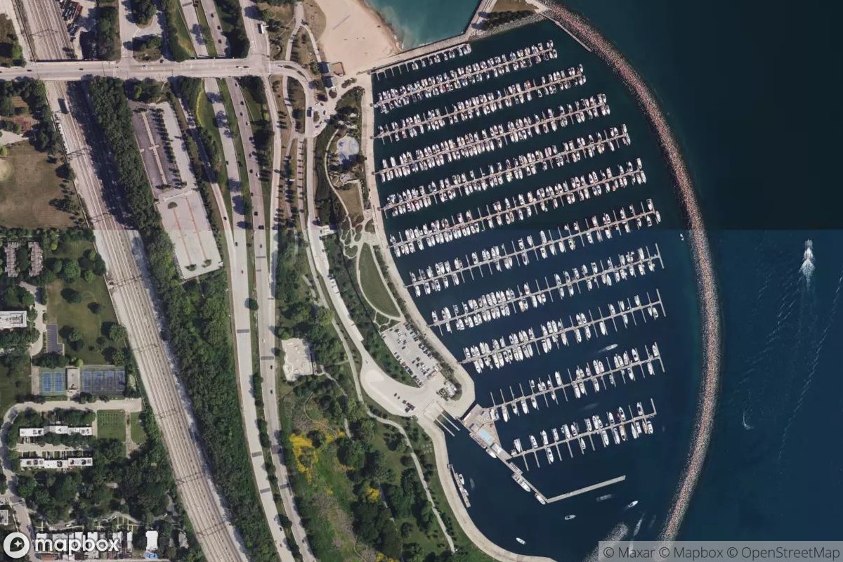 Satellite view of 31st Street Harbor