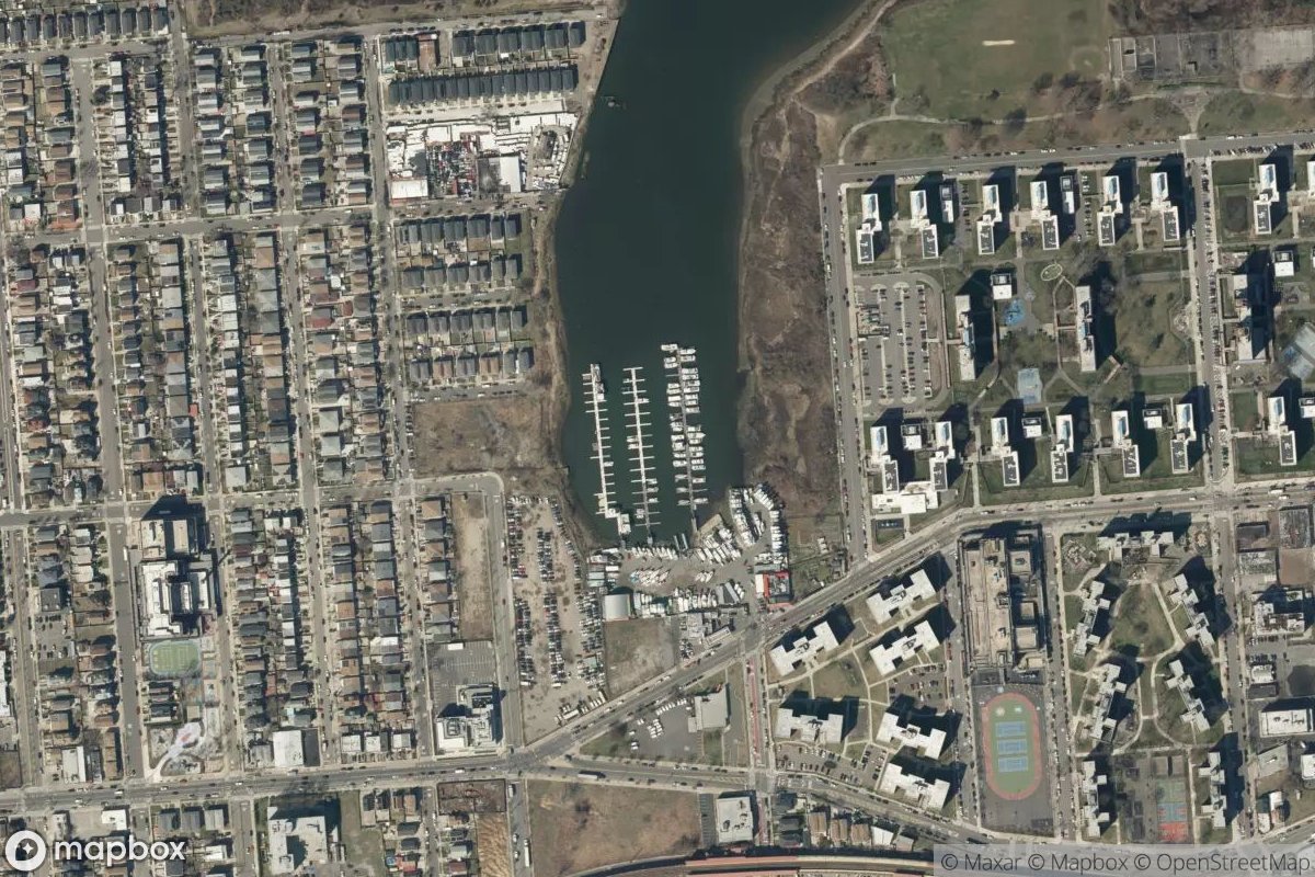 Satellite view of 59th Street Marina