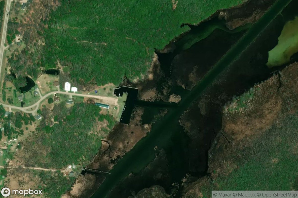 Satellite view of Admirals Point Marina