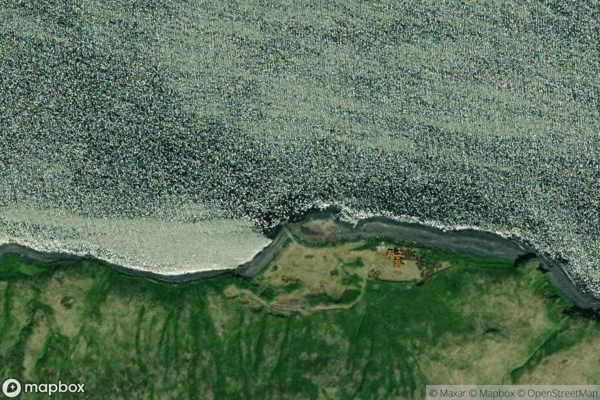 Satellite view of Akutan Whaling Station Dock