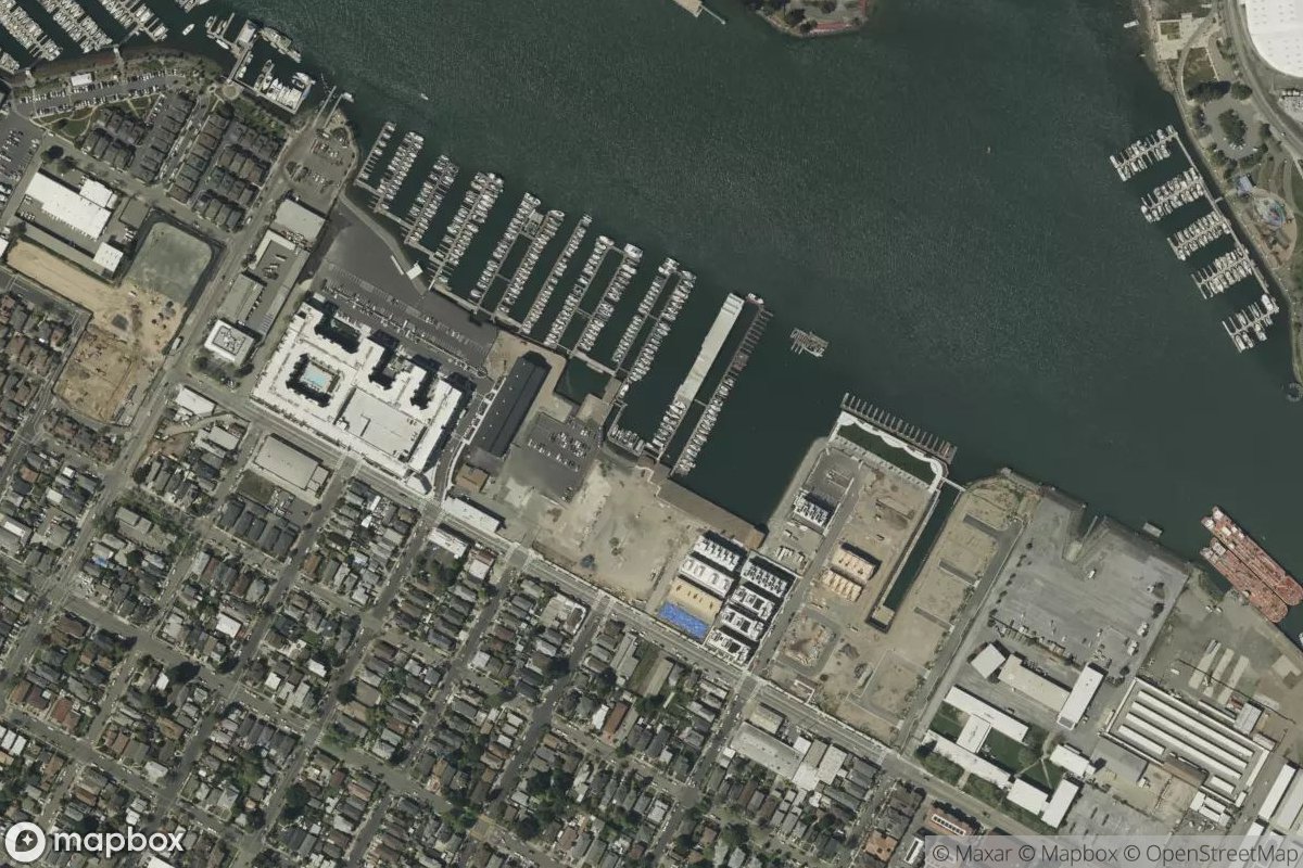 Satellite view of Alameda Marina