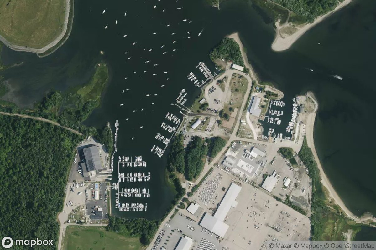Satellite view of Allen Harbor Marina