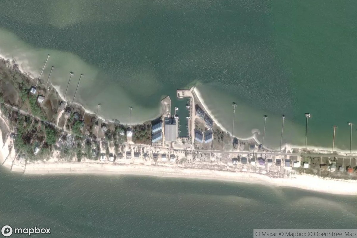 Satellite view of Alligator Point Marina