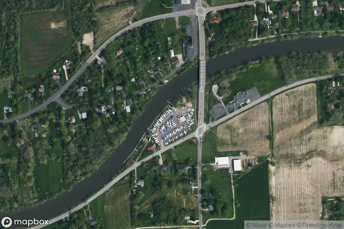 Satellite view of Amherst Marine Center