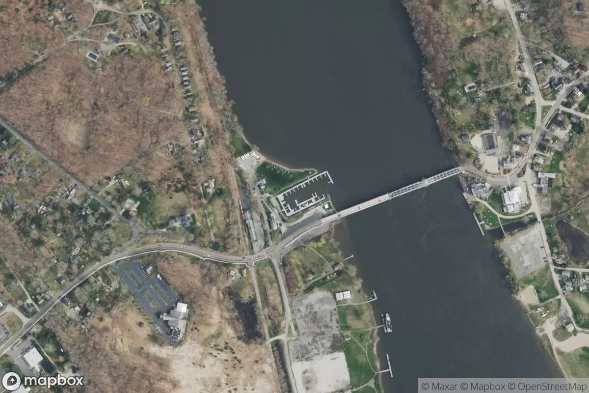 Satellite view of Andrews Marina