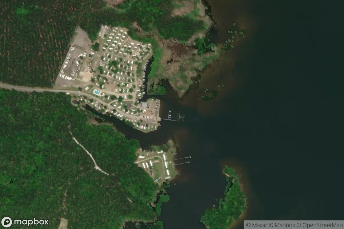 Satellite view of Angel's Landing Marina