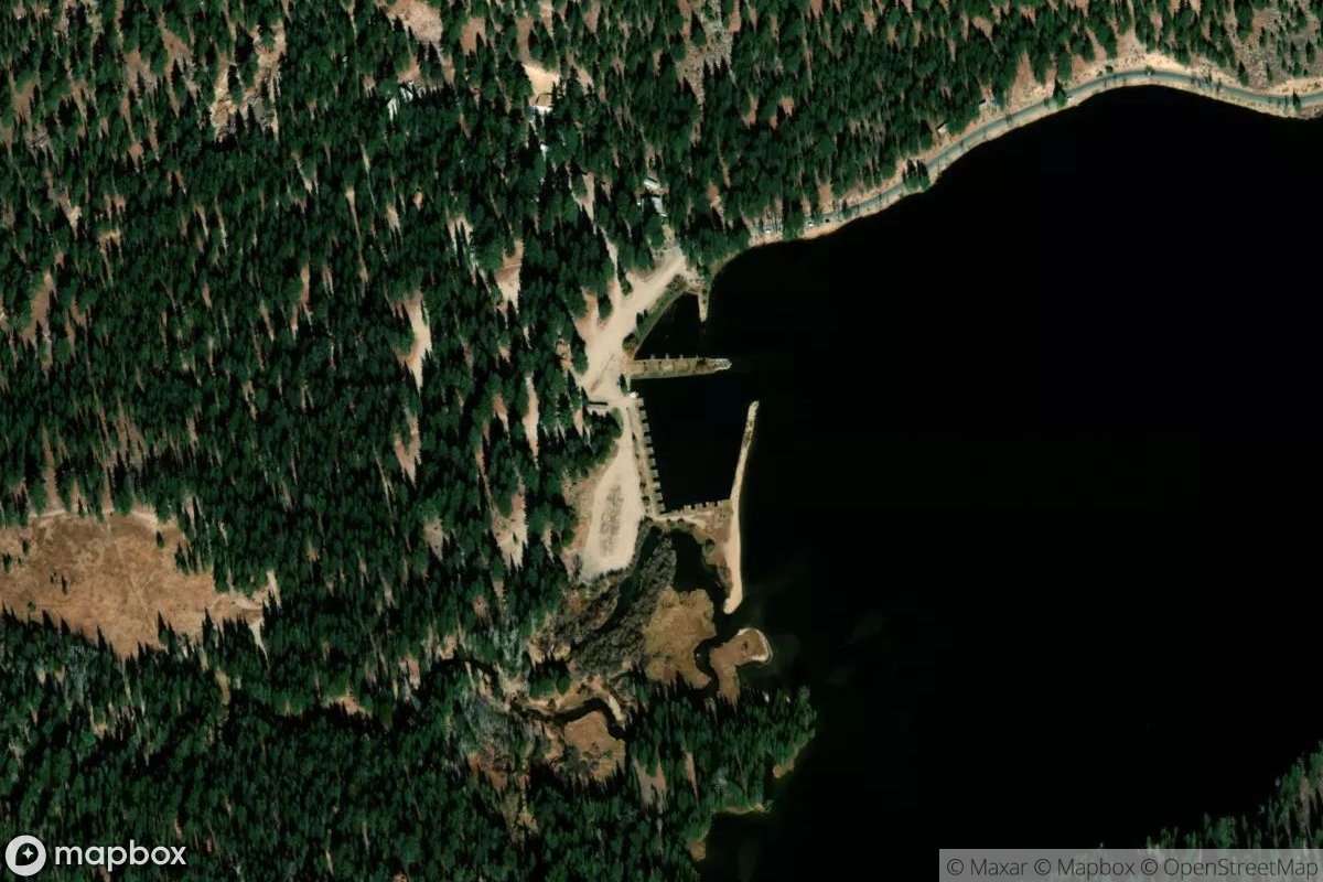 Satellite view of Annett's Mono Village Marina