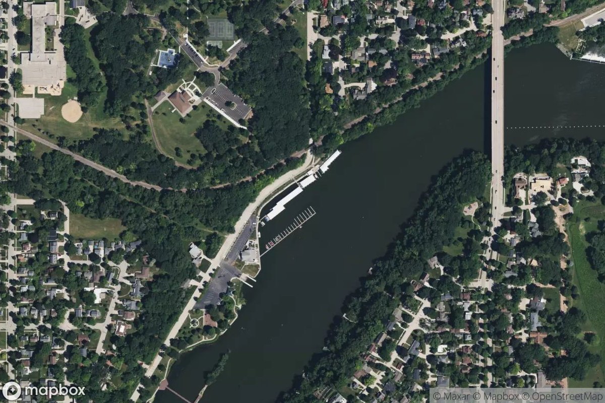 Satellite view of Appleton Yacht Club