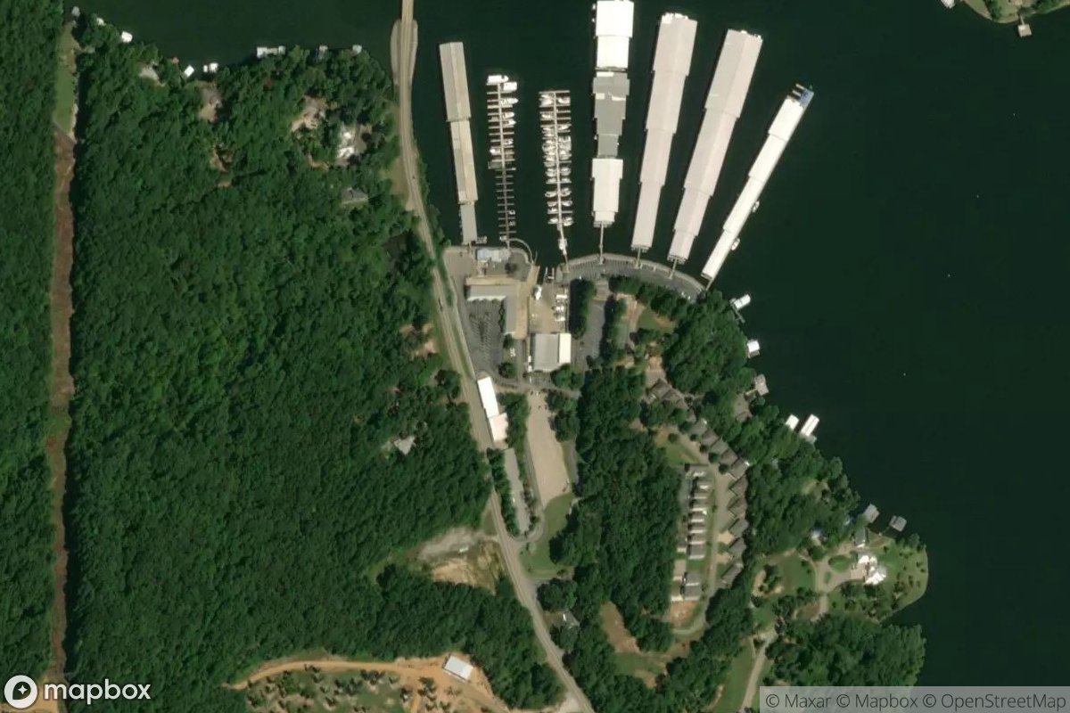 Satellite view of Aqua Yacht Harbor