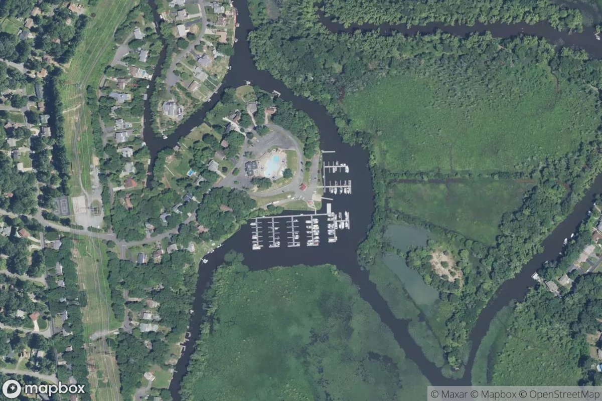 Satellite view of Aquia Harbour Marina