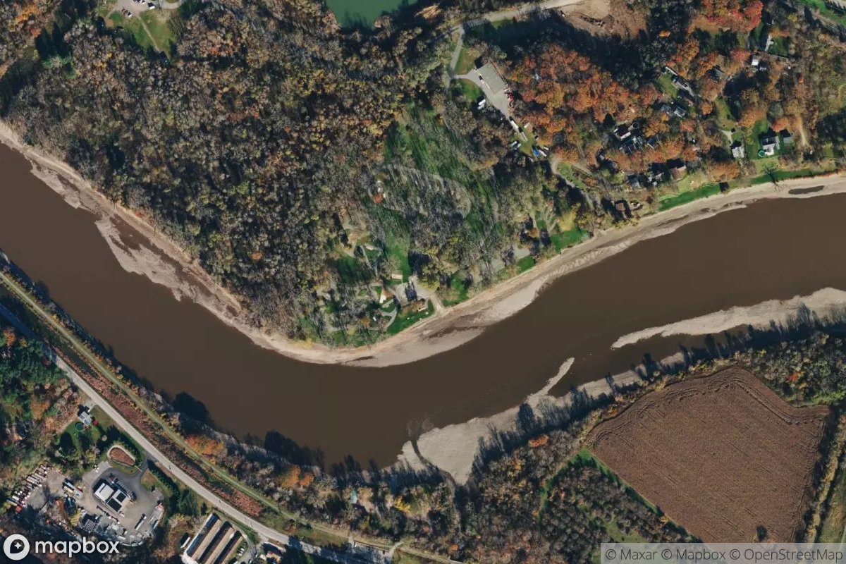 Satellite view of Arrowhead Marina and RV Park