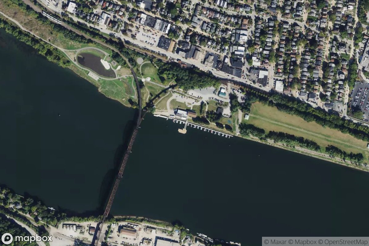 Satellite view of Aspinwall Marina