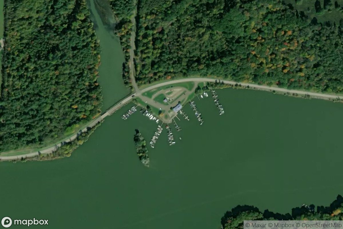 Satellite view of Atwood Lake Marina East