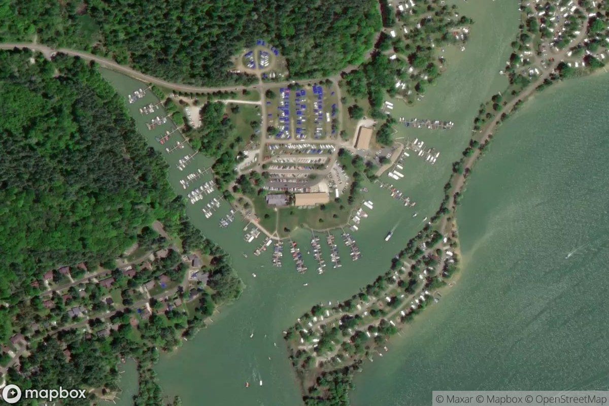 Satellite view of Atwood Lake Marina West
