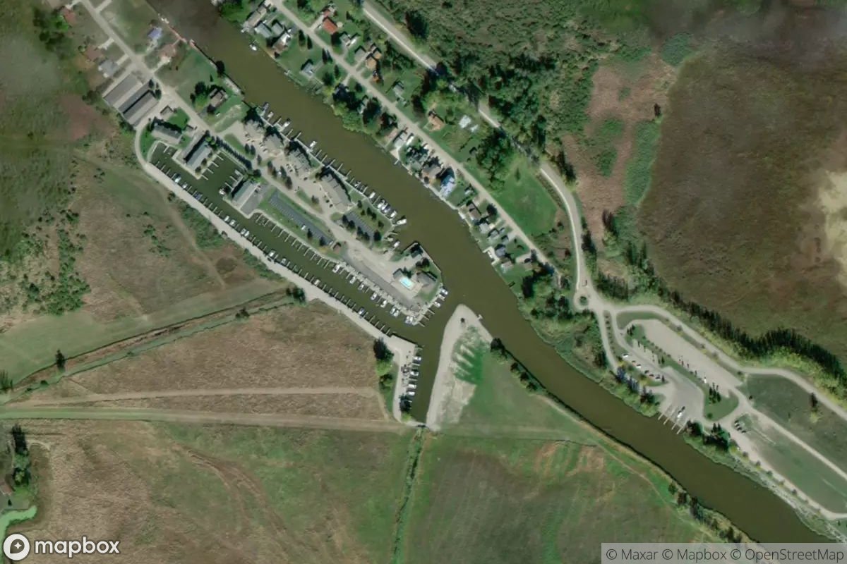 Satellite view of Au Gres Yacht Club