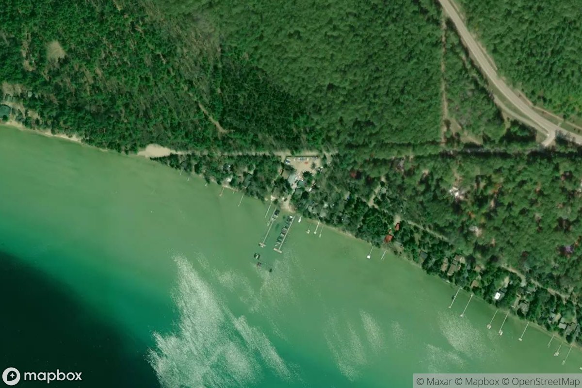 Satellite view of B & B Sports Center & Marina