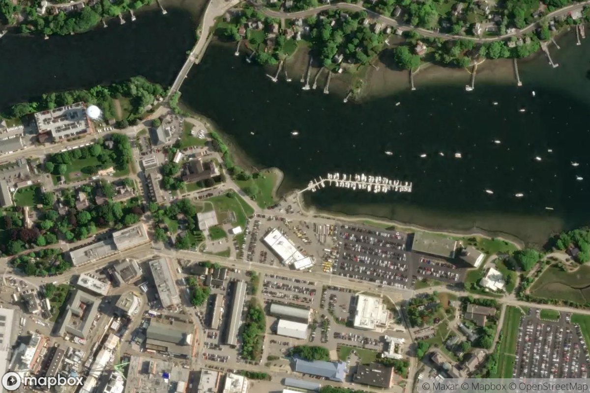 Satellite view of Back Channel Marina