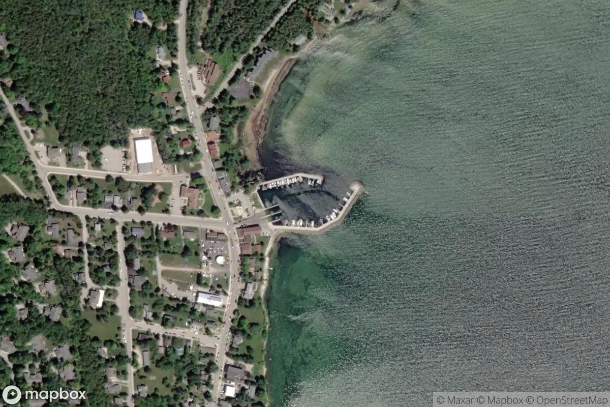Satellite view of Bailey's Harbor Town Marina