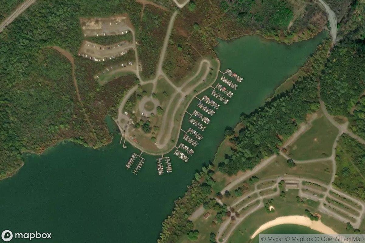 Satellite view of Bald Eagle State Park Marina