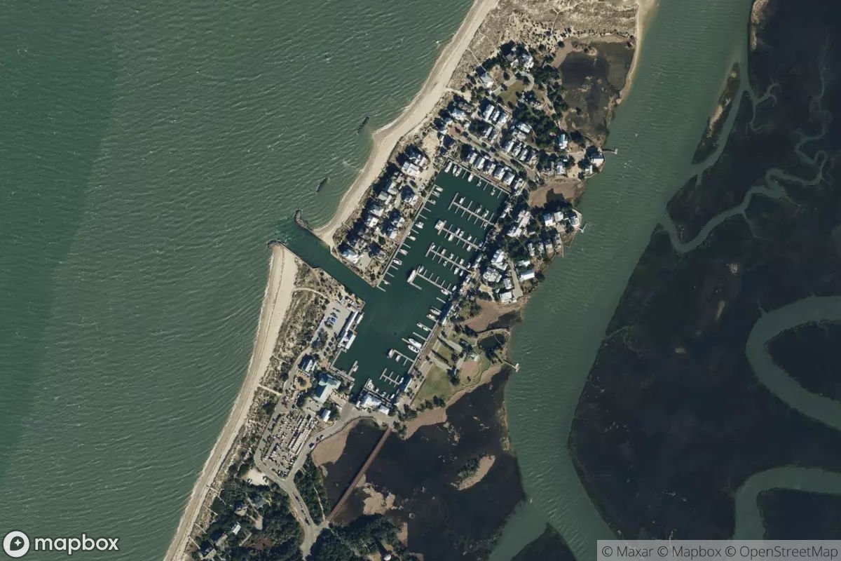 Satellite view of Bald Head Island Marina