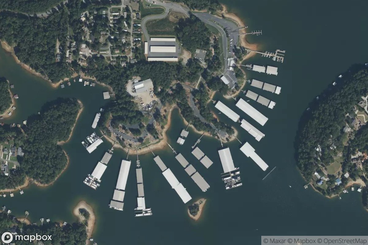 Satellite view of Bald Ridge Marina
