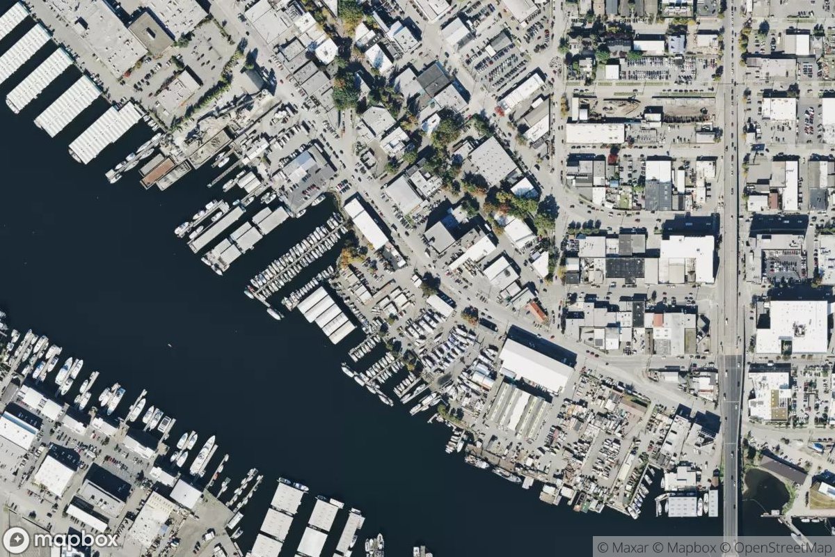 Satellite view of Ballard Mill Marina