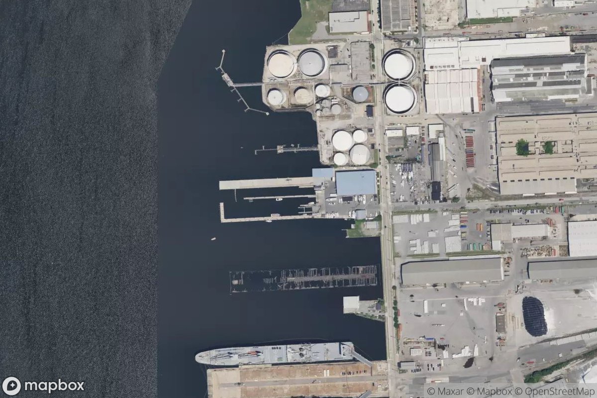 Satellite view of Baltimore Marine Centers Yard