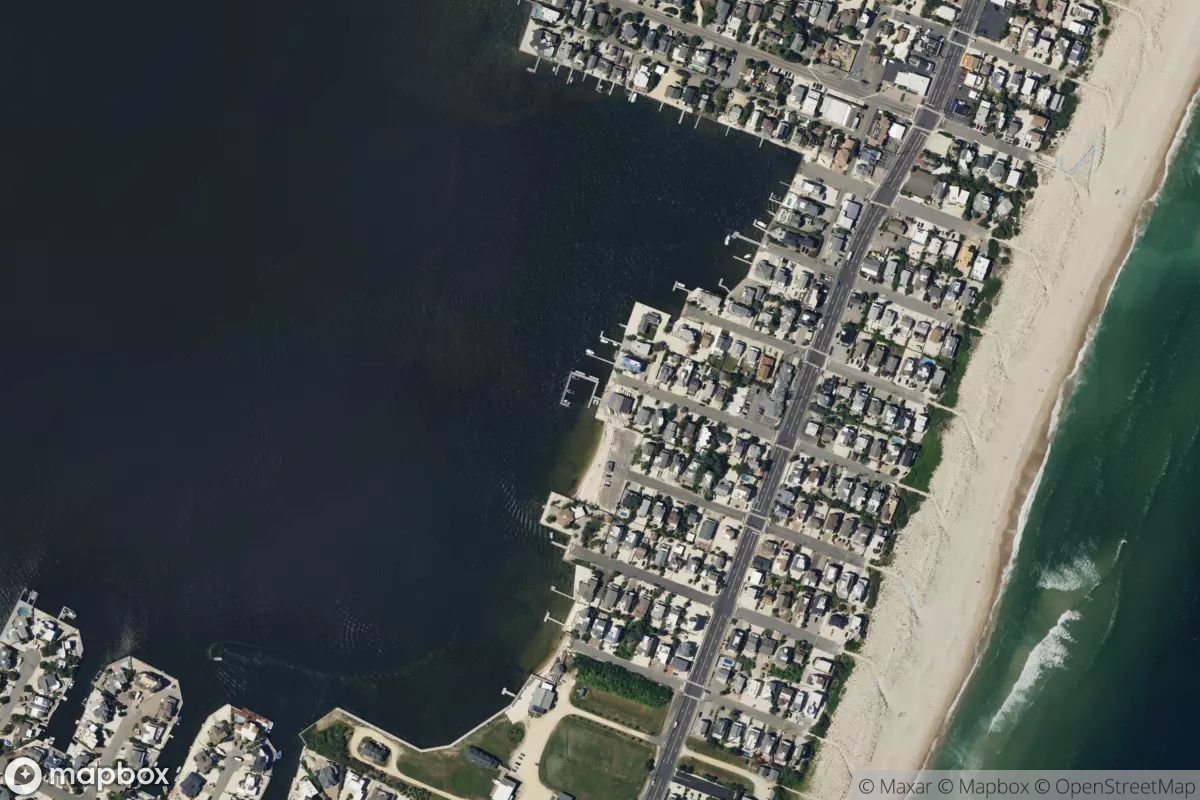 Satellite view of Barnegat Light Yacht Club