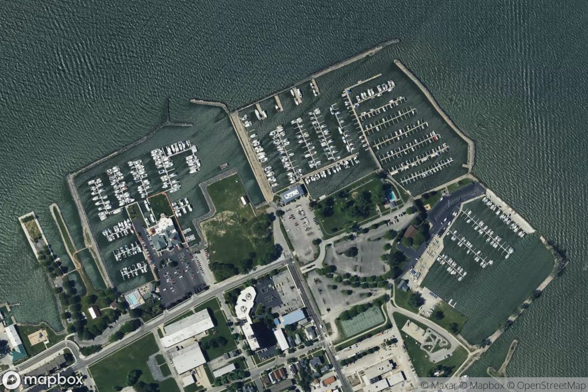 Satellite view of Battery Park Marina
