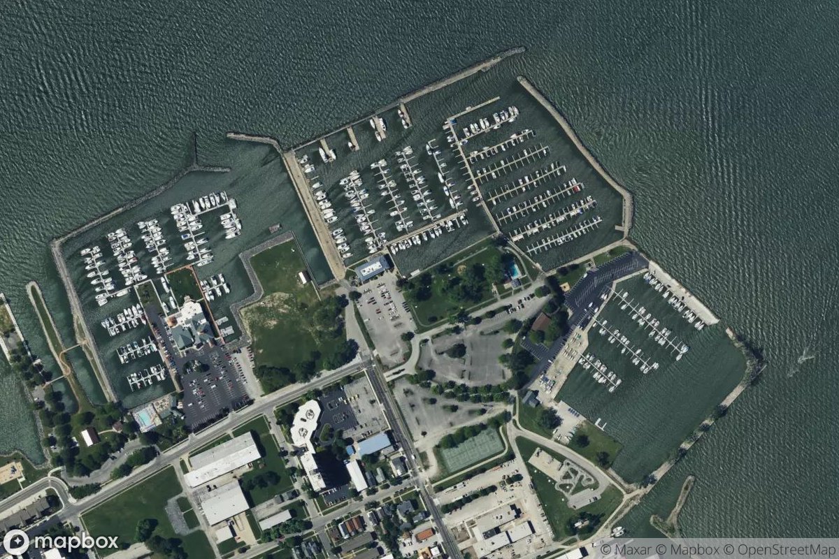 Satellite view of Battery Park Marina