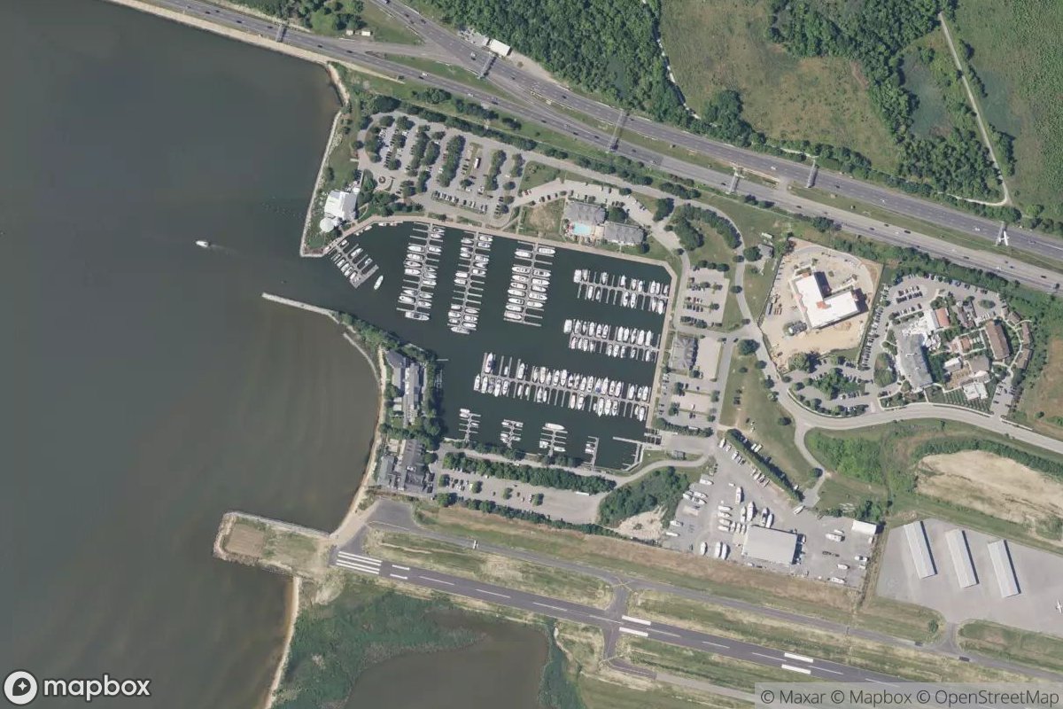 Satellite view of Bay Bridge Marina