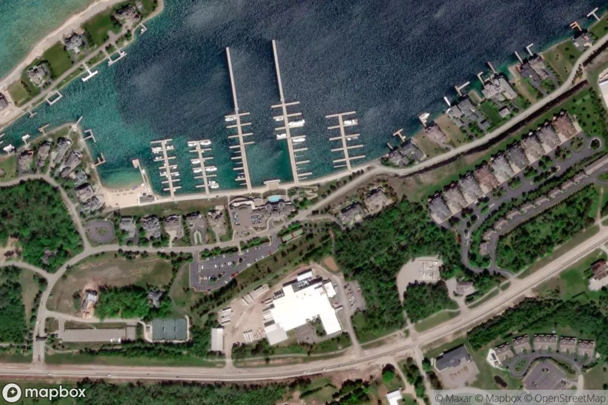 Satellite view of Bay Harbor Marina