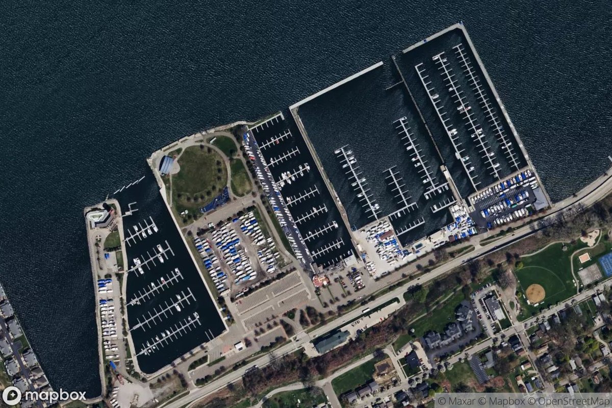 Satellite view of Bay Harbor Marina