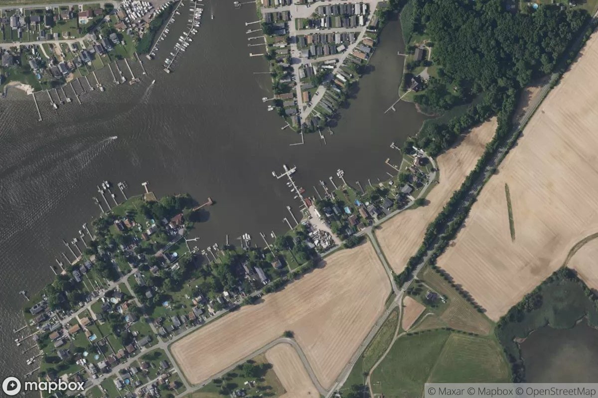Satellite view of Bay Marine Boating Center