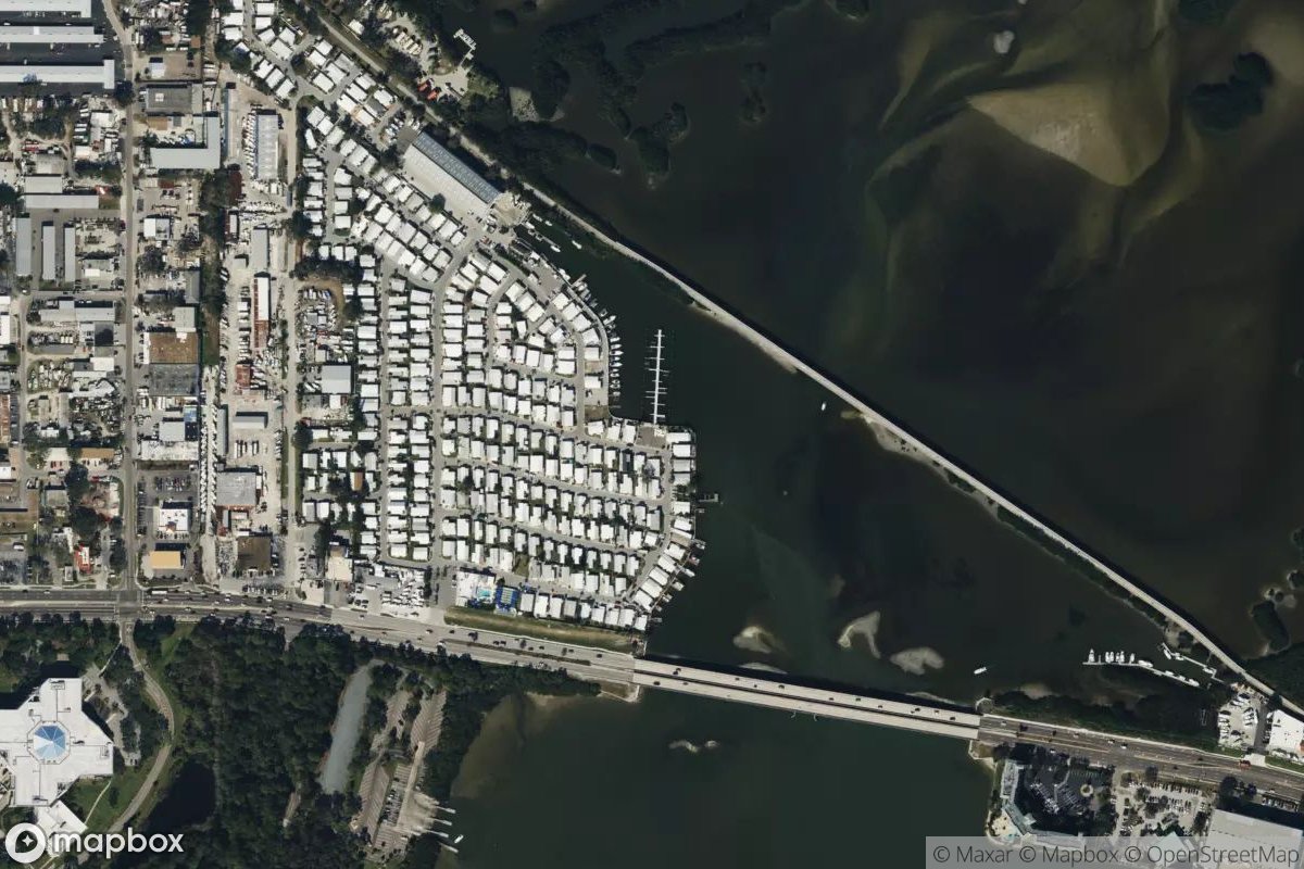 Satellite view of Bay Pines Marina