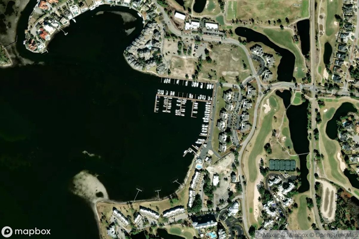 Satellite view of Bay Point Marina