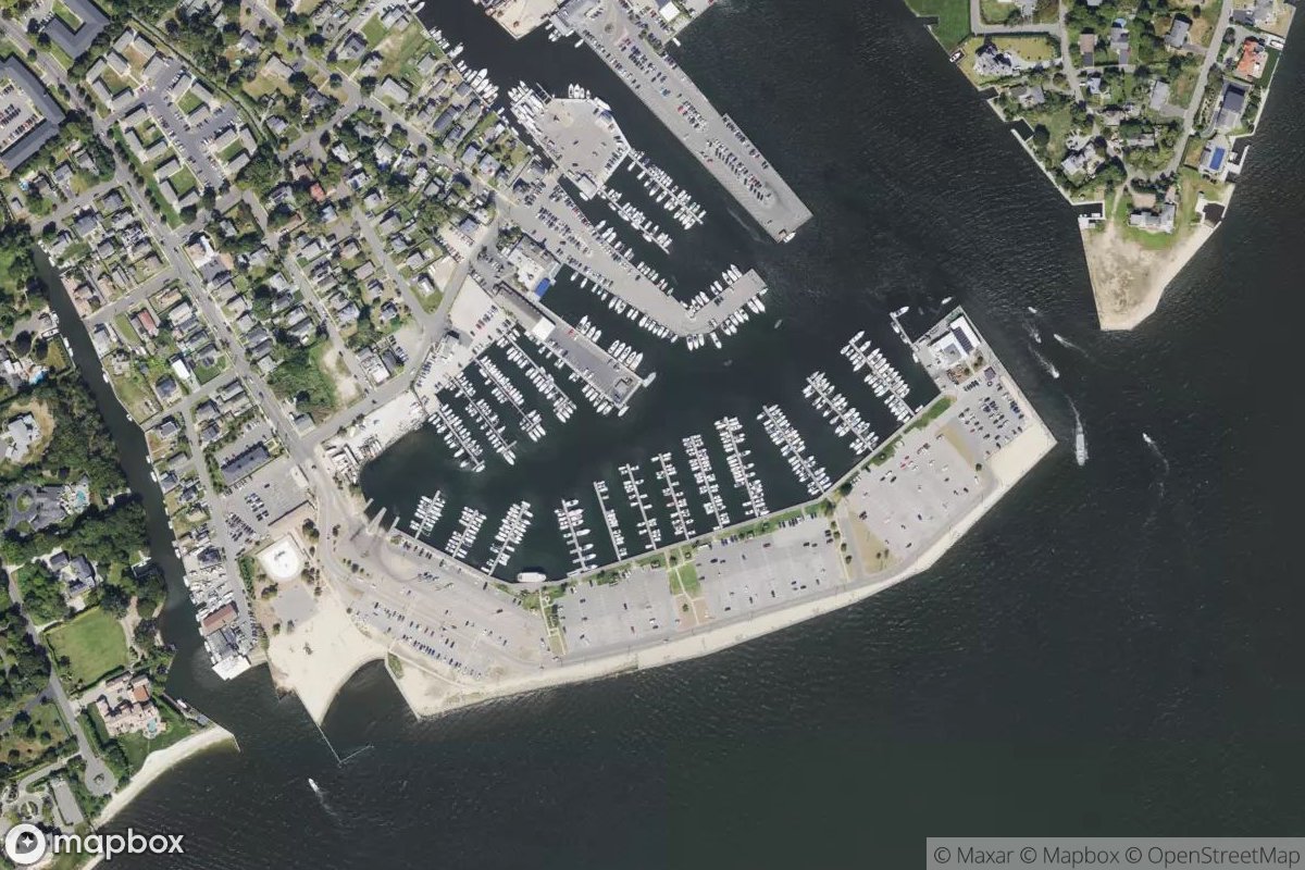 Satellite view of Bay Shore Marina