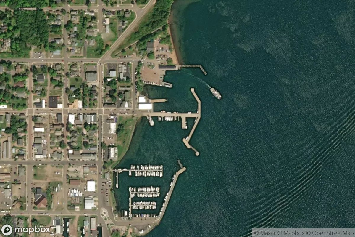 Satellite view of Bayfield City Dock