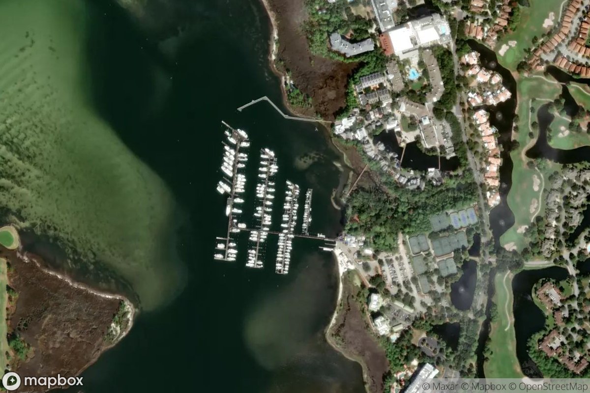 Satellite view of Baytowne Marina