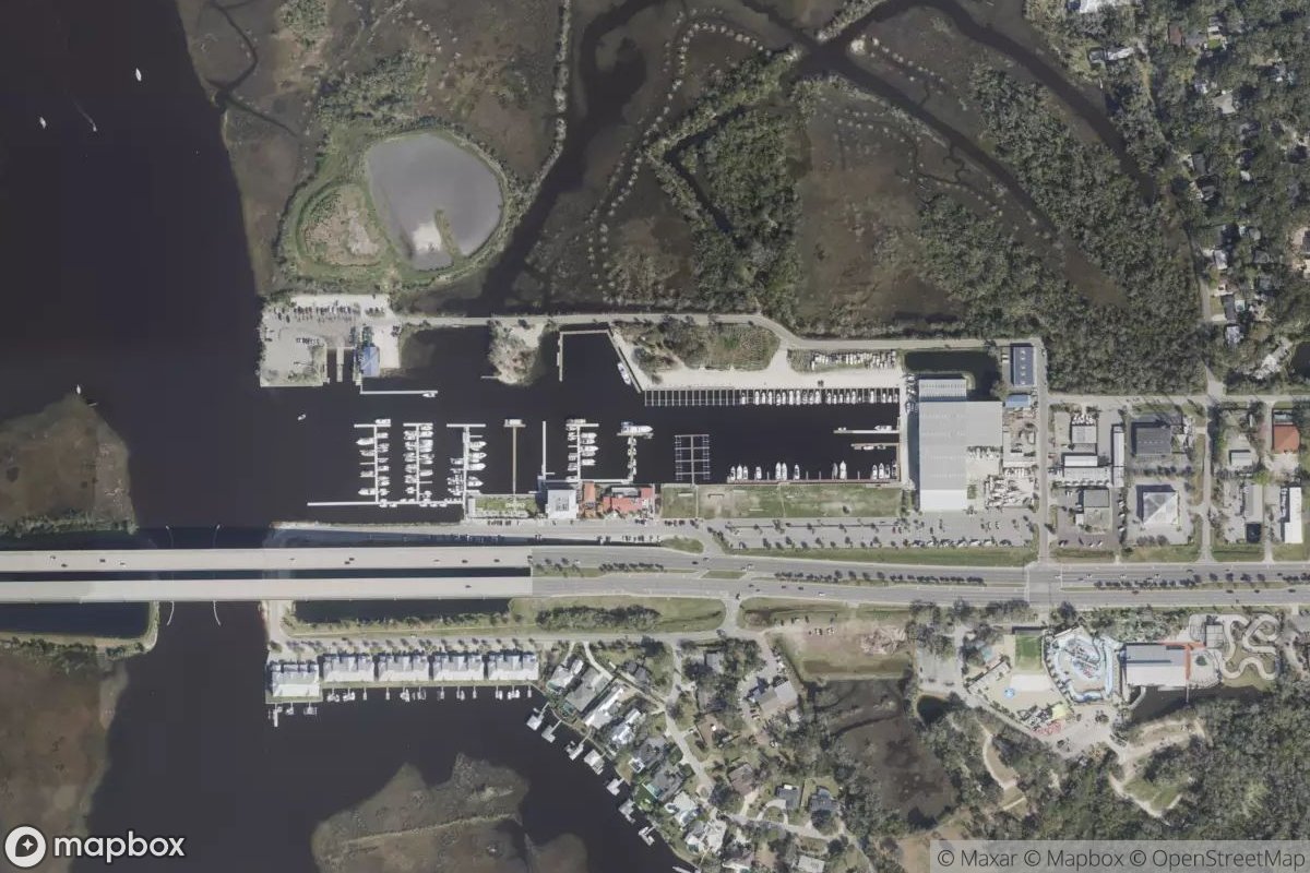 Satellite view of Beach Marine