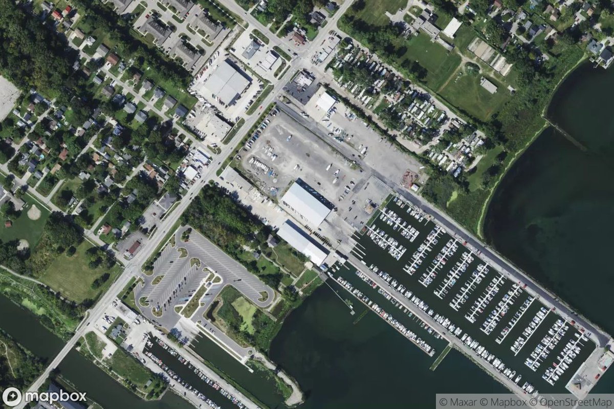 Satellite view of Beacon Cove Marina