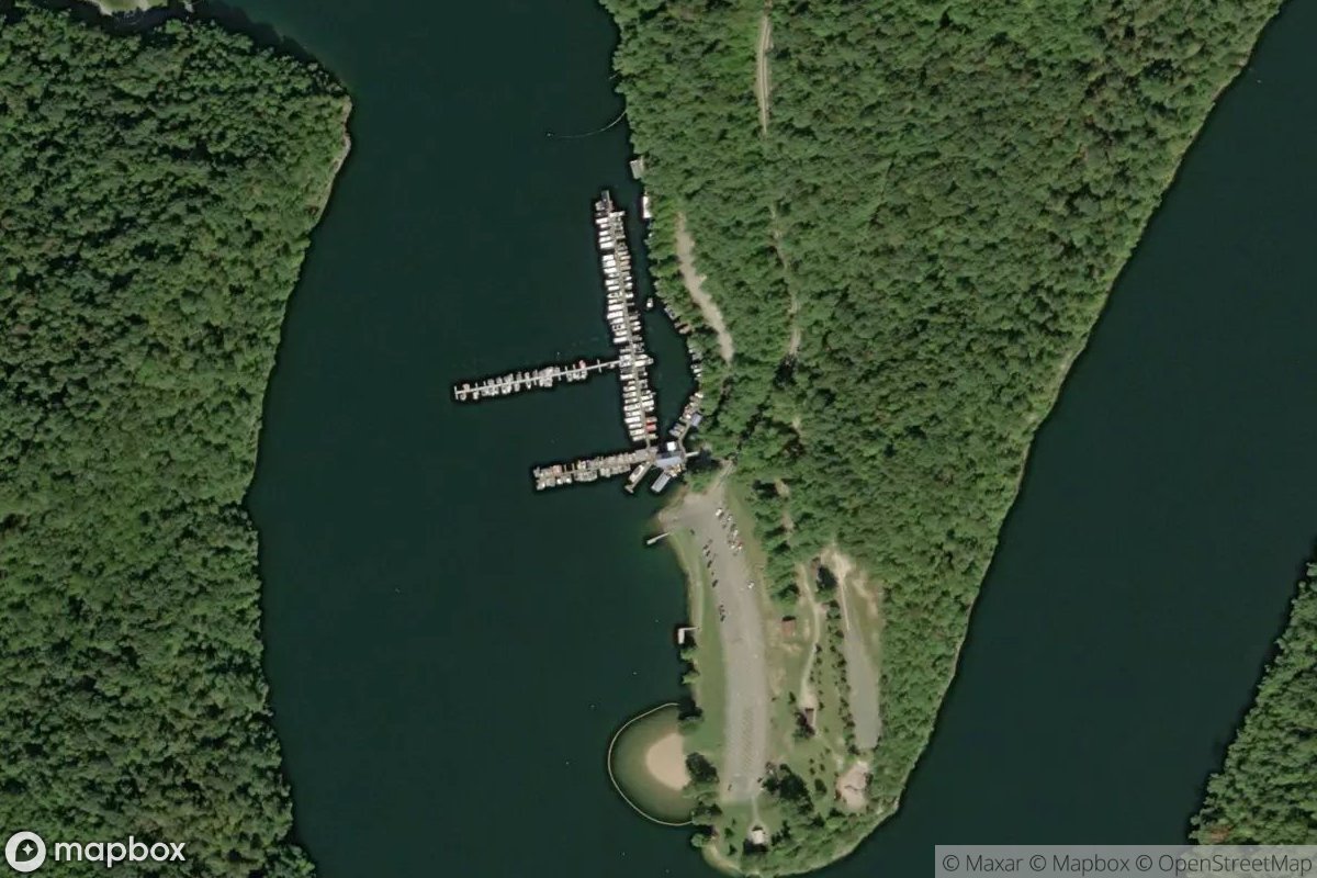 Satellite view of Bee Run Marina