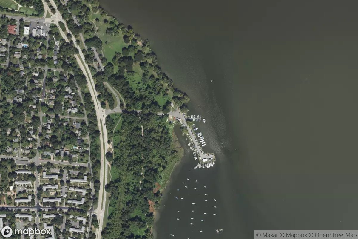 Satellite view of Belle Haven Marina