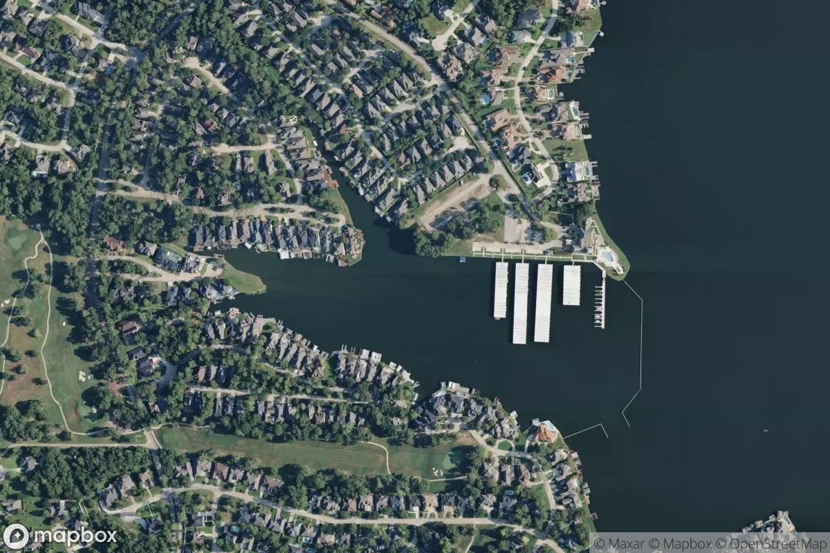 Satellite view of Bentwater Marina