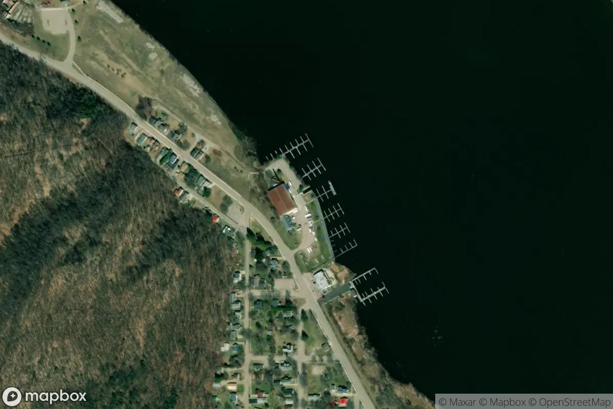 Satellite view of Betsie Bay Marina