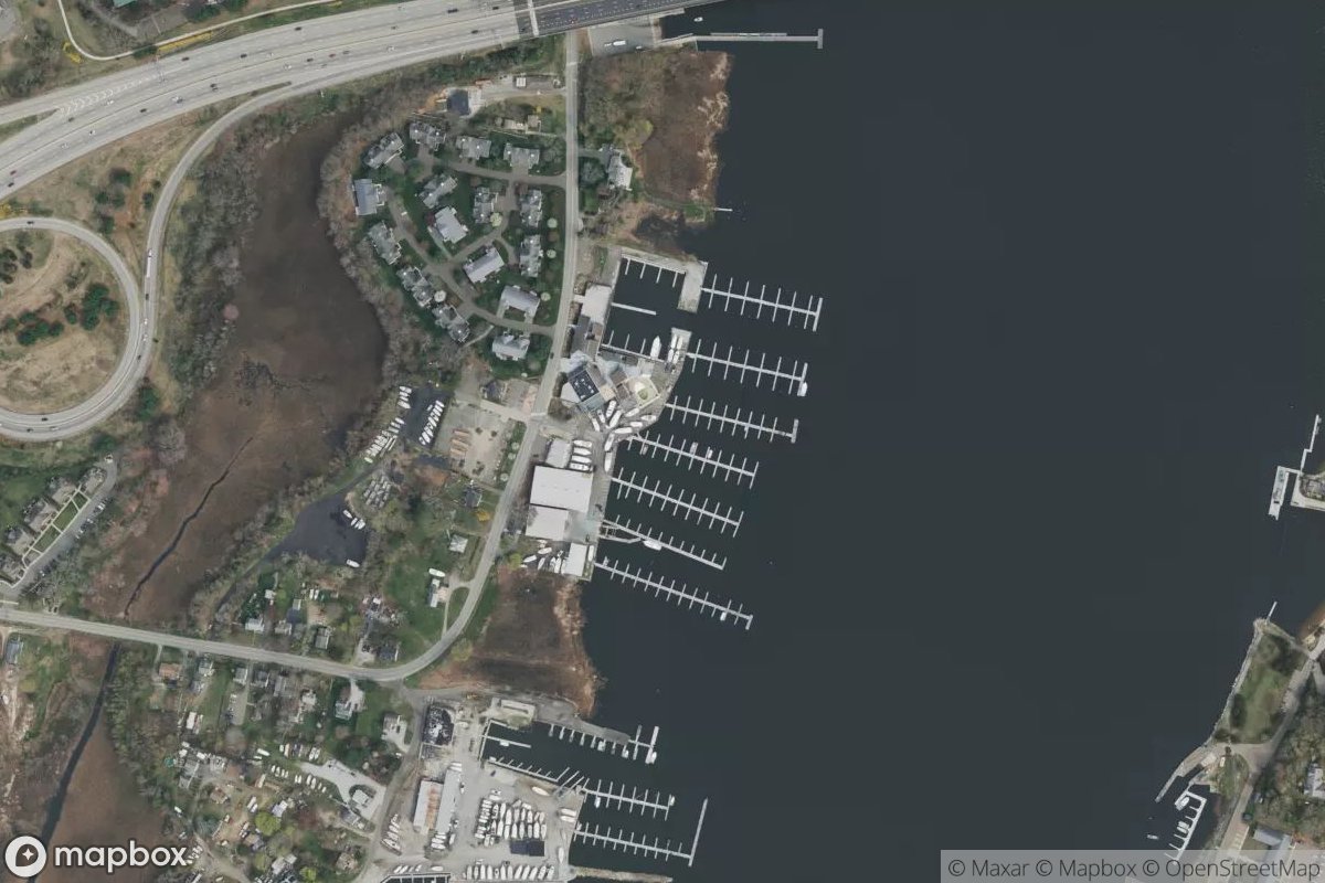 Satellite view of Between the Bridges Marina