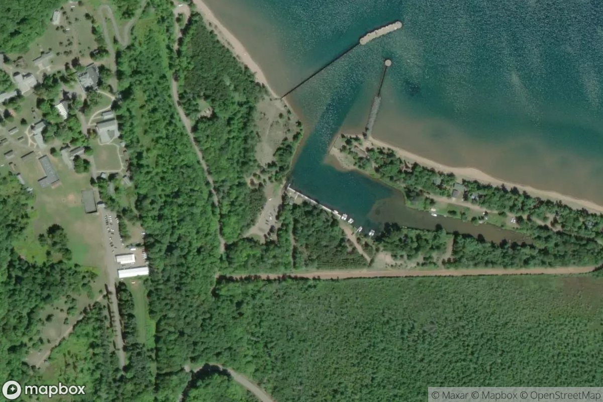 Satellite view of Big Bay Safe Harbor and Marina