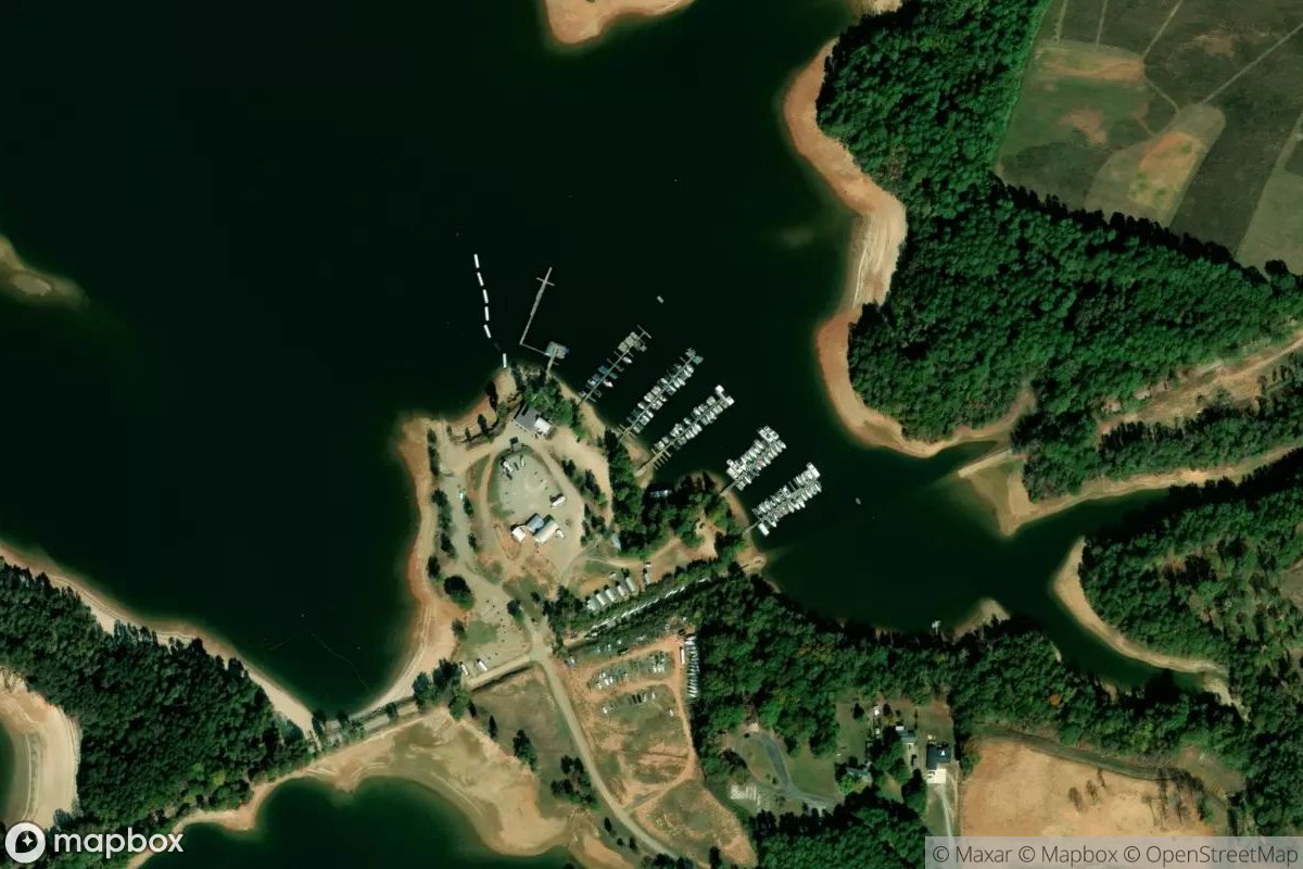 Satellite view of Big Water Marina
