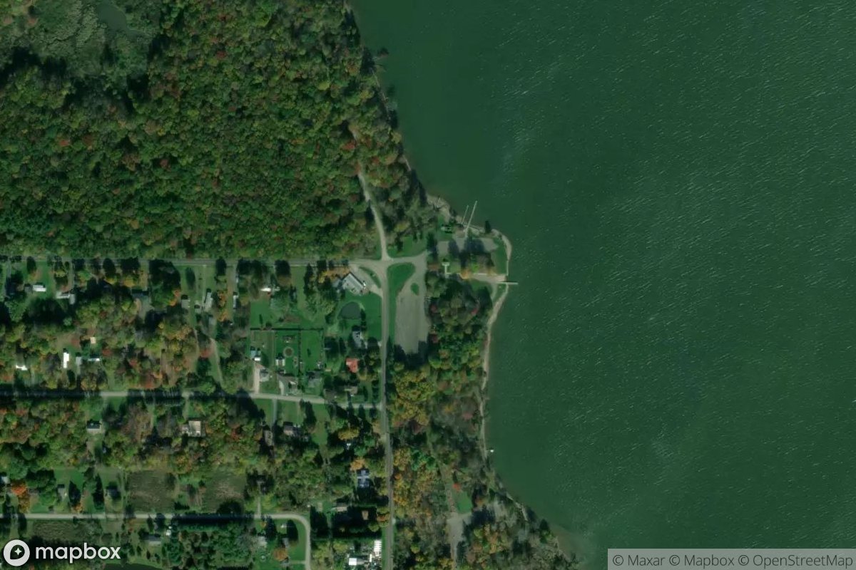 Satellite view of Birches Boating Area - Pymatuning State Park (OH)